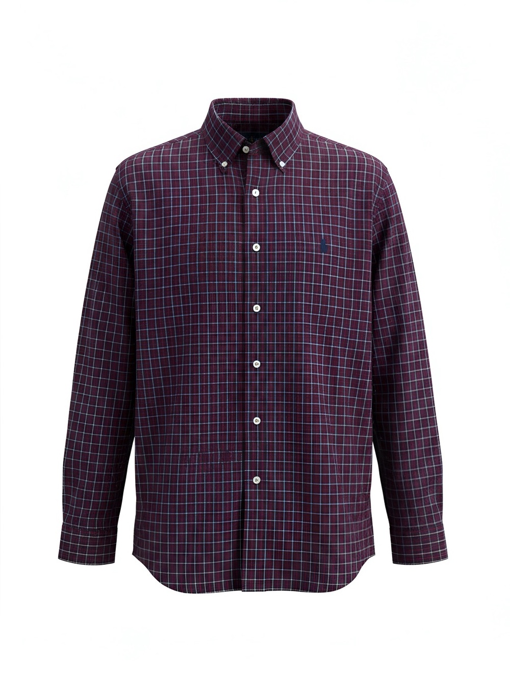 Ralph Lauren Classic Fit Performance Plaid Shirt Men's L Large Nylon Stretch